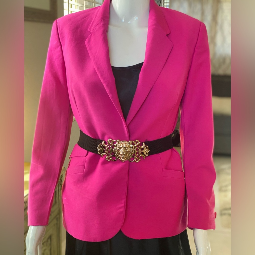 Magenta color Versace Instante Vintage Jacket Blazer size 40 Small